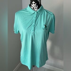 Callaway Women's Teal Button Down Shirt Sz L